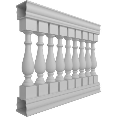 Ekena Millwork Traditional Balustrade Railing Kit Style N (5 7/8" On-Center Spacing to Pass 4" Sphere Code) BALK41X048TRN